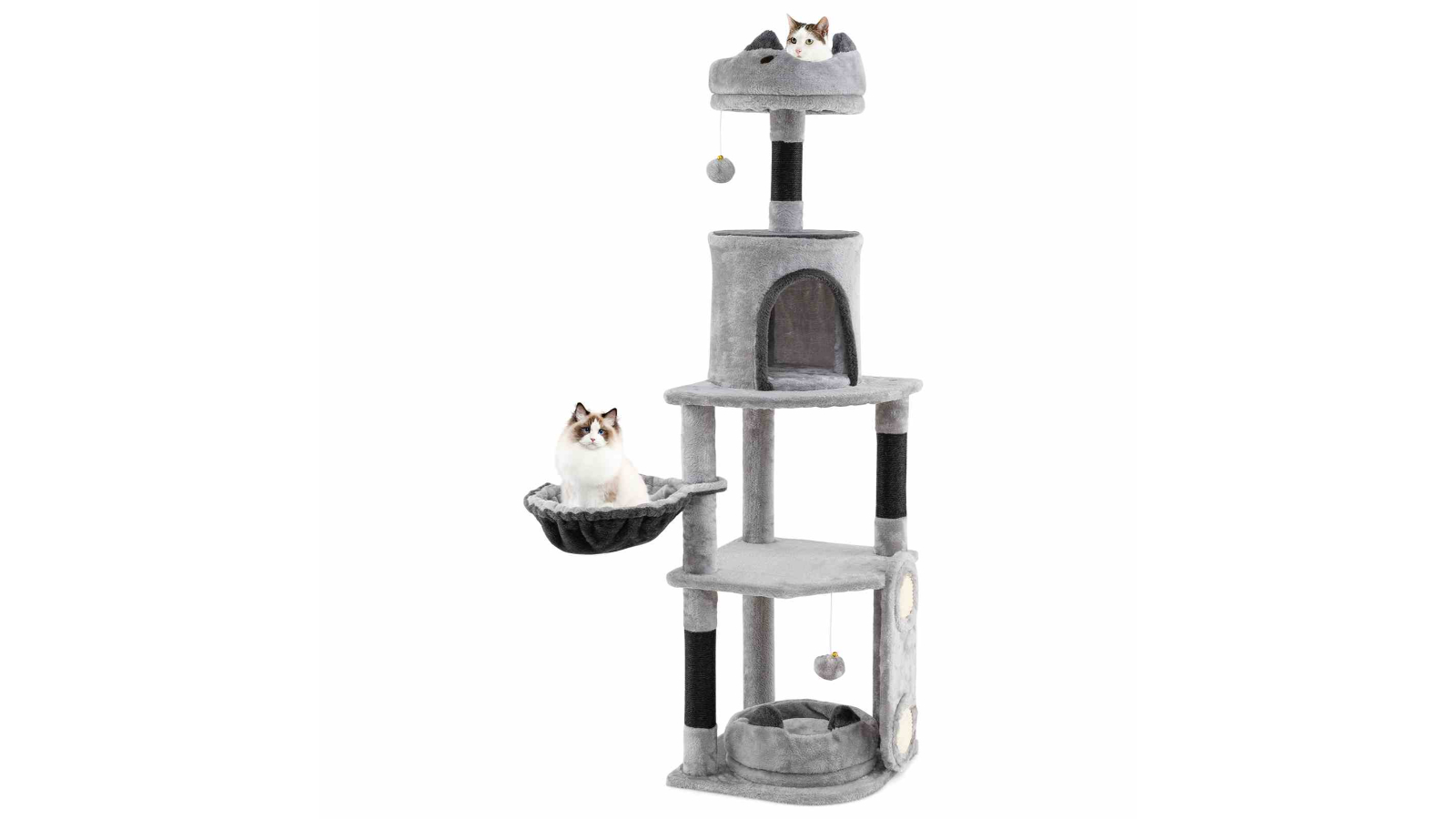 Costway Cat Tree with Condo Sisal Scratching Posts and Board - Large