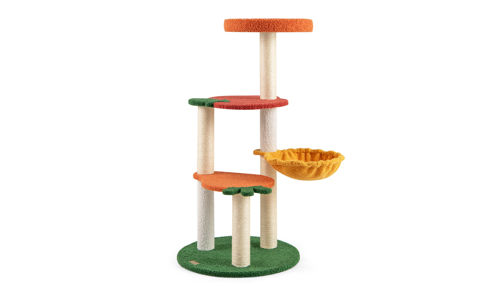 Costway Multi-Tier Cat Tree with Rotatable Basket Sisal Scratching Post