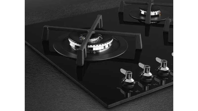 Smeg Classic 900mm 5 Burner Gas on Glass Cooktop Black Harvey Norman