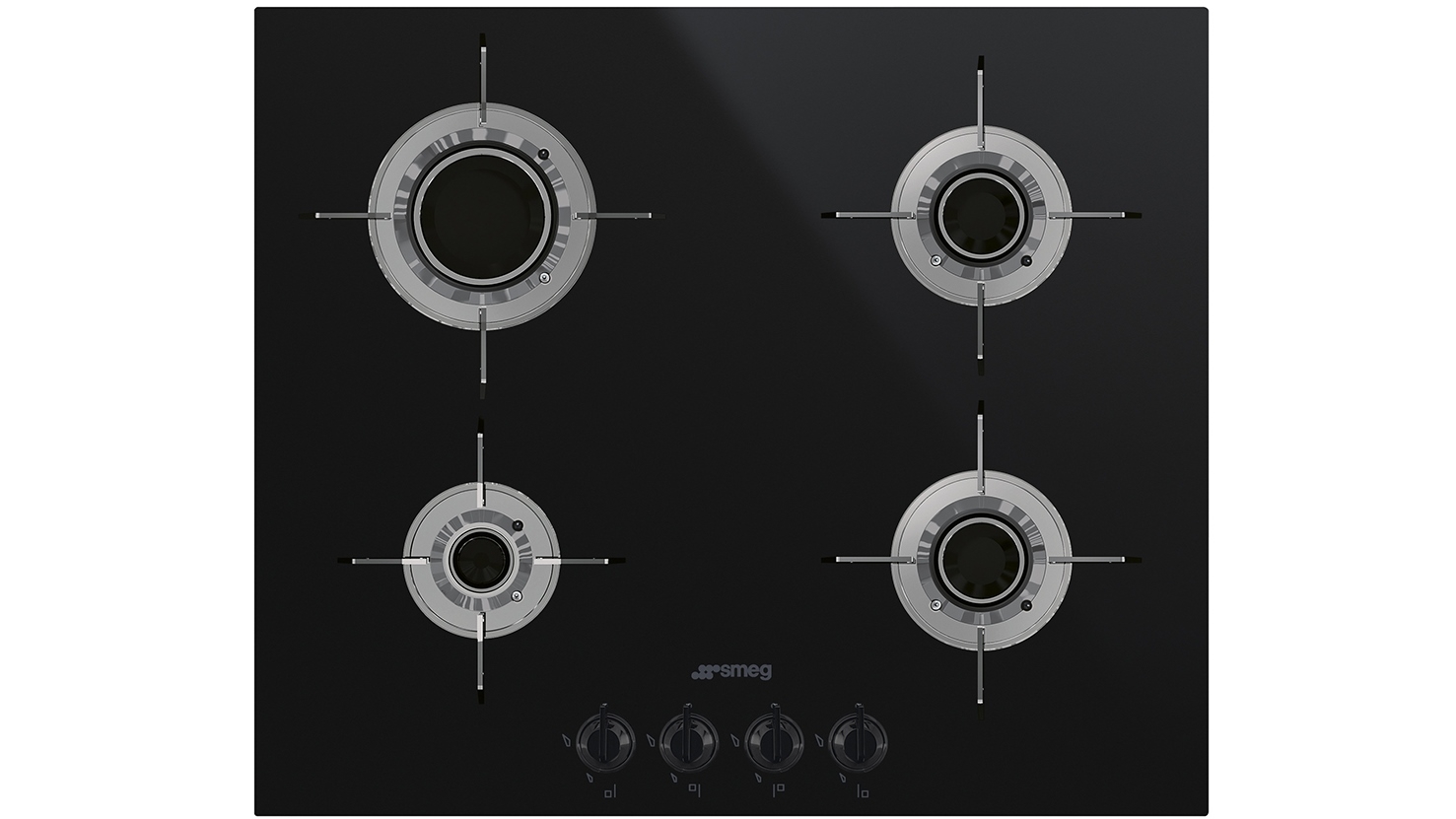 Smeg 600mm Dolce Stil Novo 4 Burner Blade Flame Gas Cooktop Harvey Norman