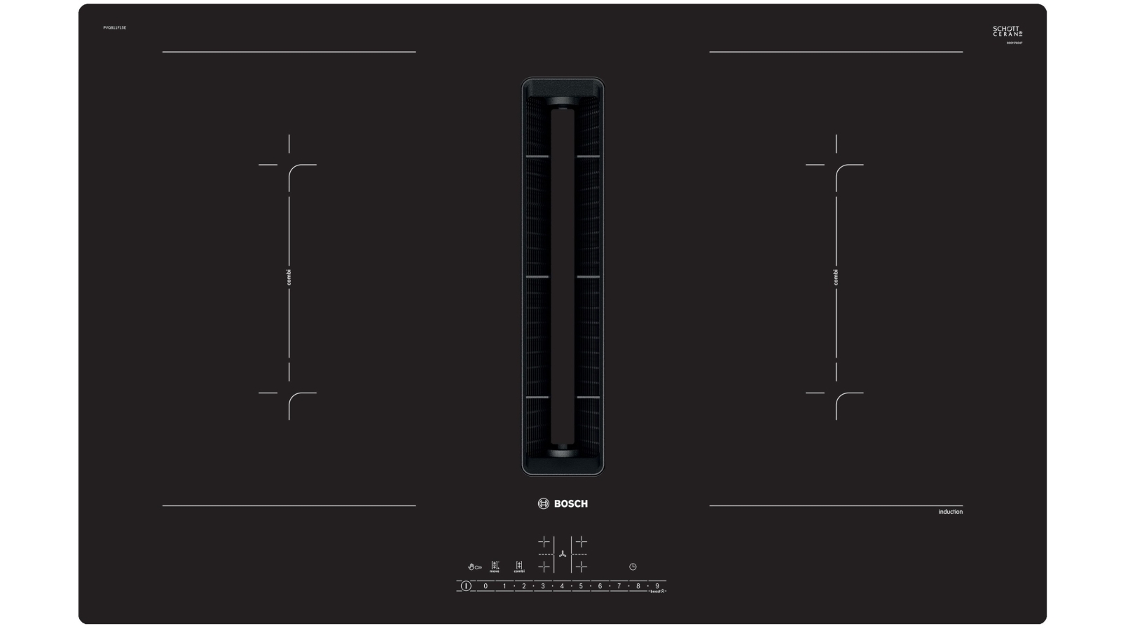 Bosch 800mm Series 6 4 Zone Induction Cooktop with Integrated