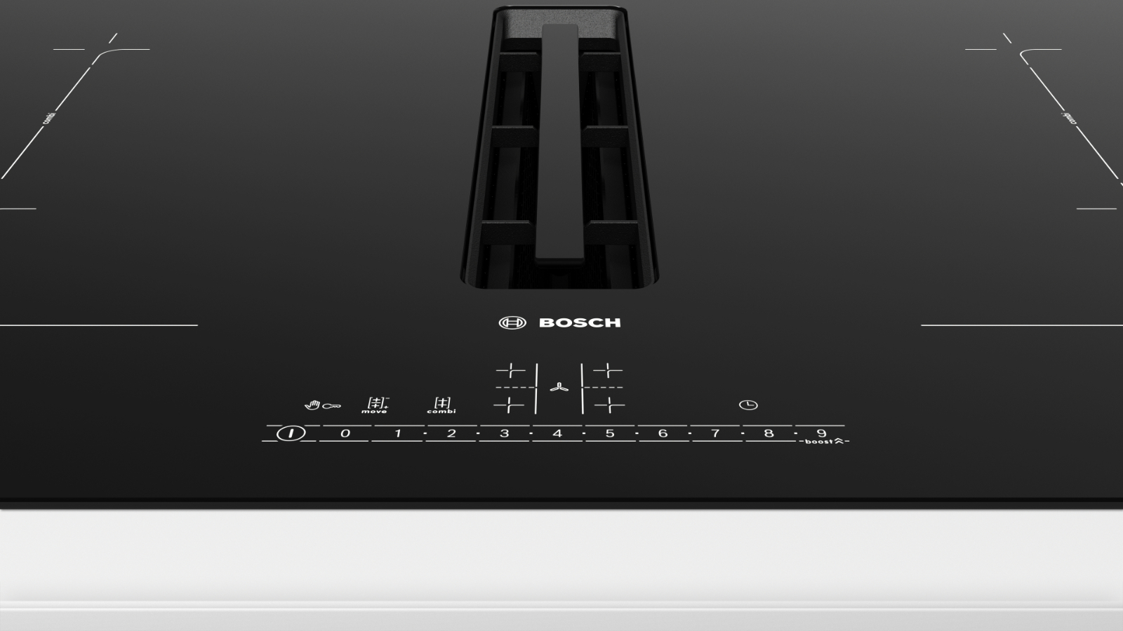 Bosch 800mm Series 6 4 Zone Induction Cooktop with Integrated Ventilation System