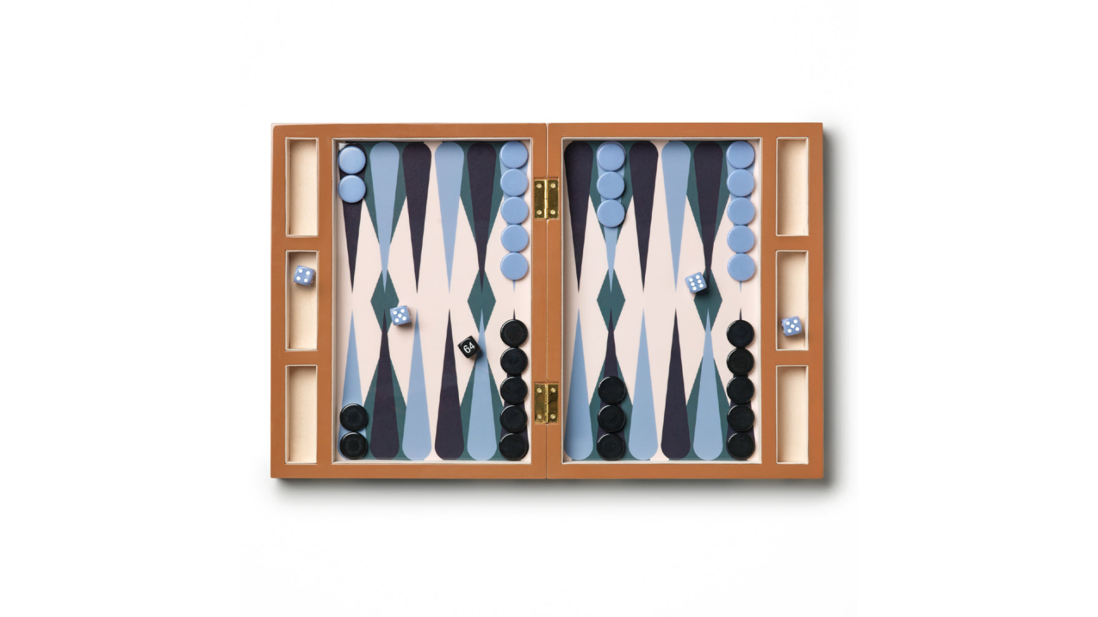 Printworks Lacquered Backgammon - Blue