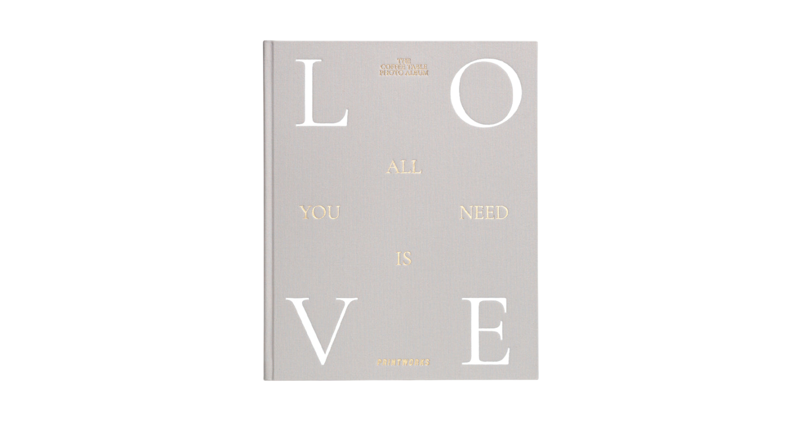 Printworks All You Need is Love Photo Album - Grey