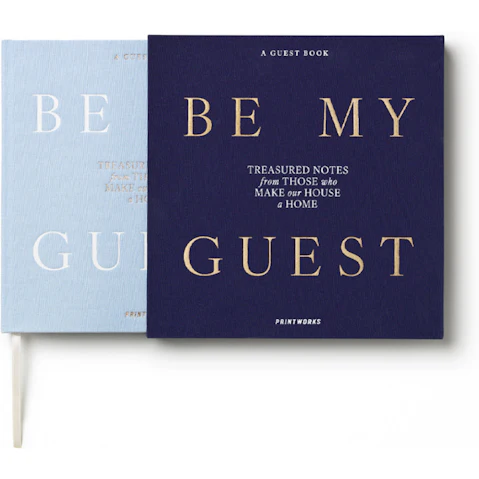 Printworks Guest Book - Light Blue/Dark Blue