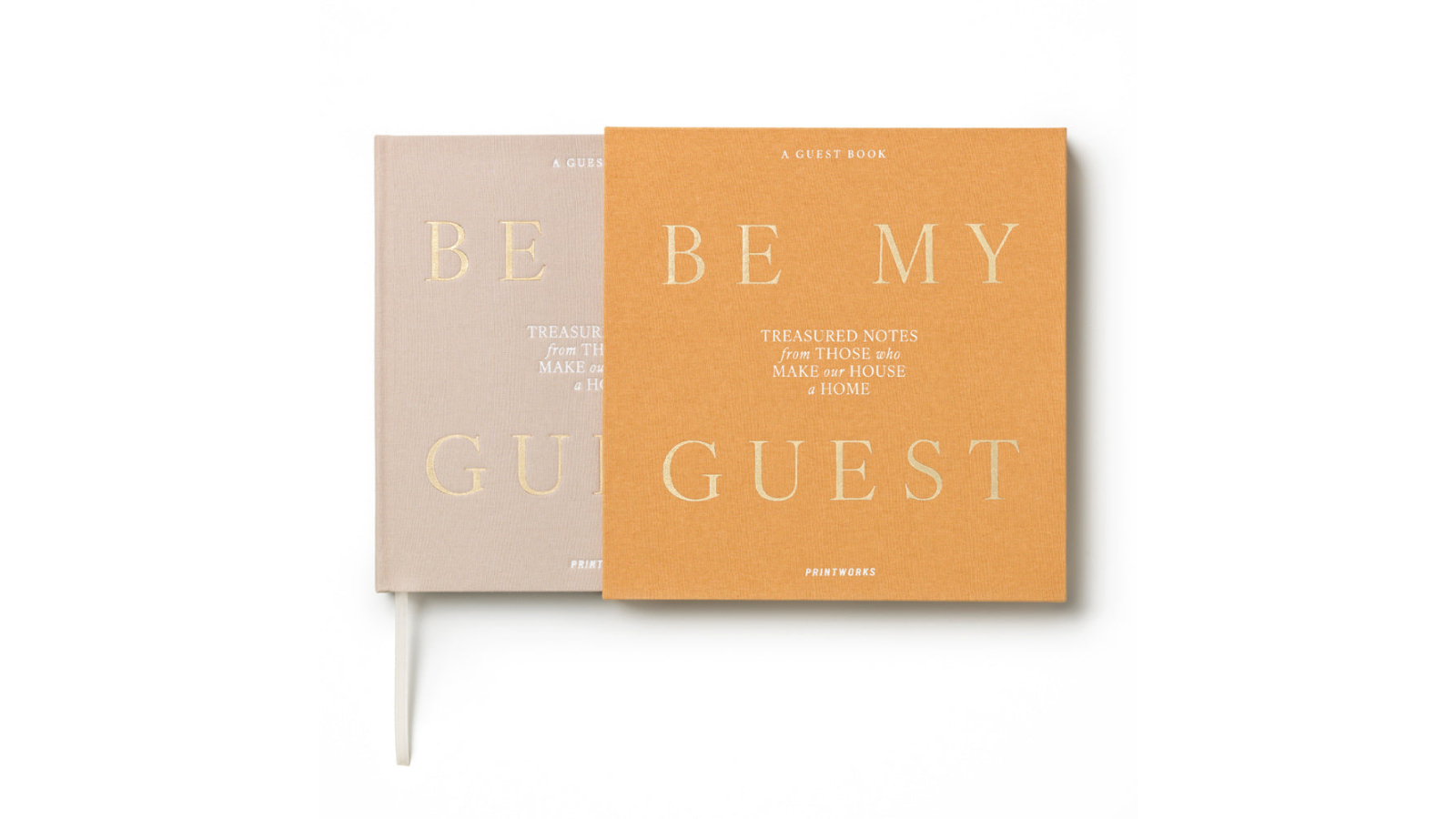 Printworks Guest Book - Beige/Yellow