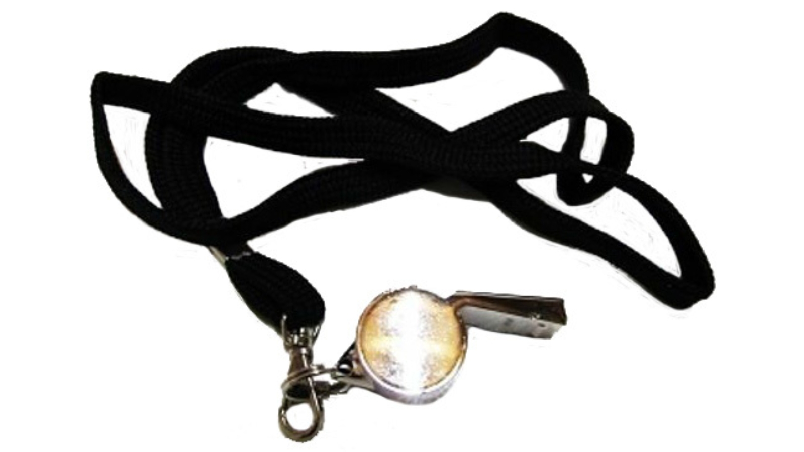 Morgan Sports Morgan Chrome Whistle With Lanyard