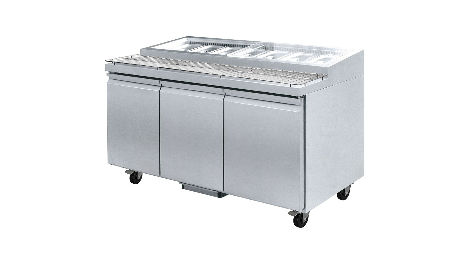 F.E.D PWB200 Commercial Deluxe Three Door Pizza Prep Bench