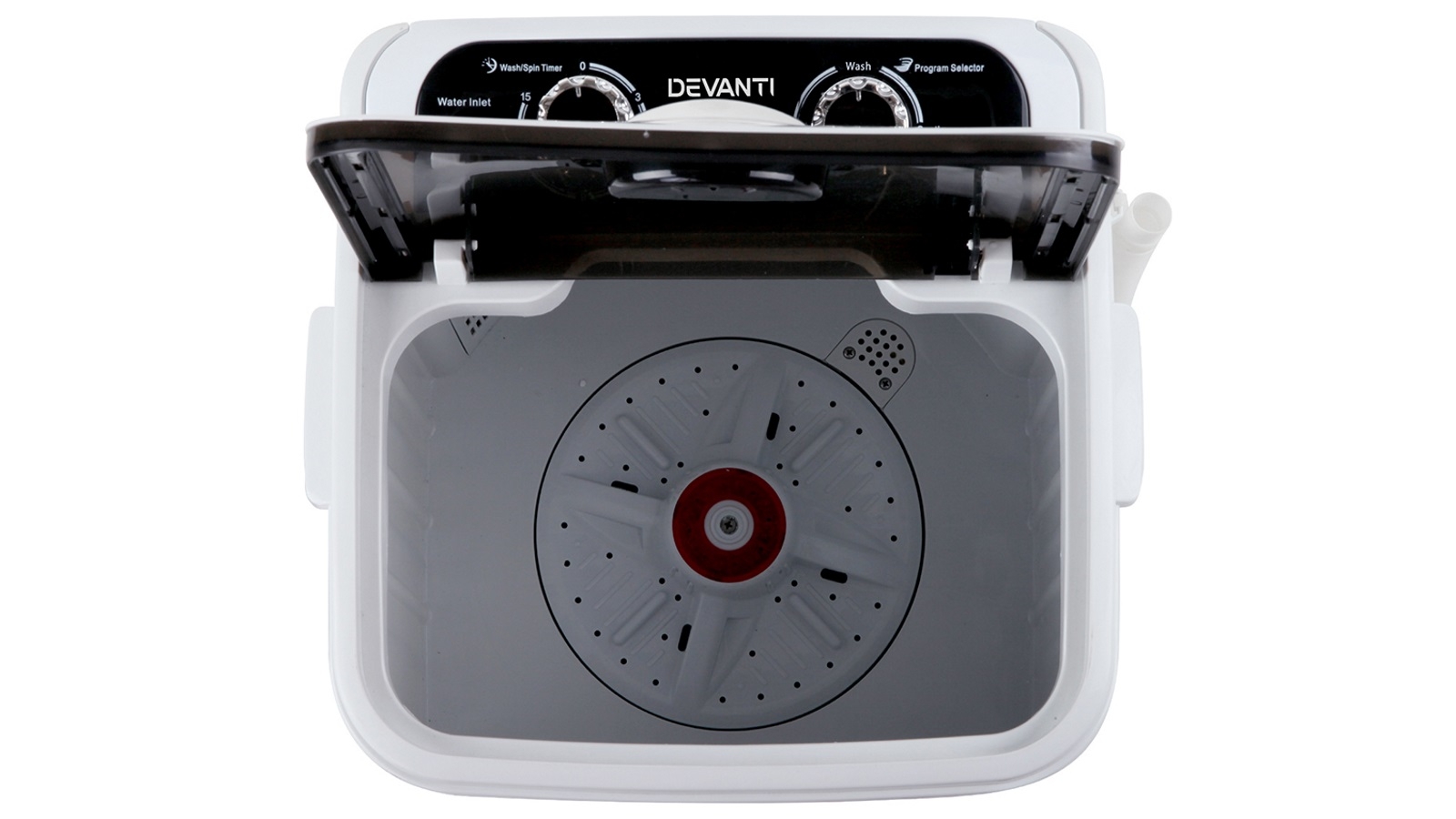 Devanti 4.6kg Portable Camping Mini Washing Machine Black Harvey Norman