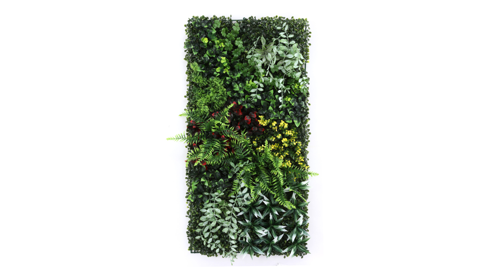 Gardeon Boxwood Wall Panel 50 x 100cm Hedge Grass Backdrop Artificial Plant - Yellow