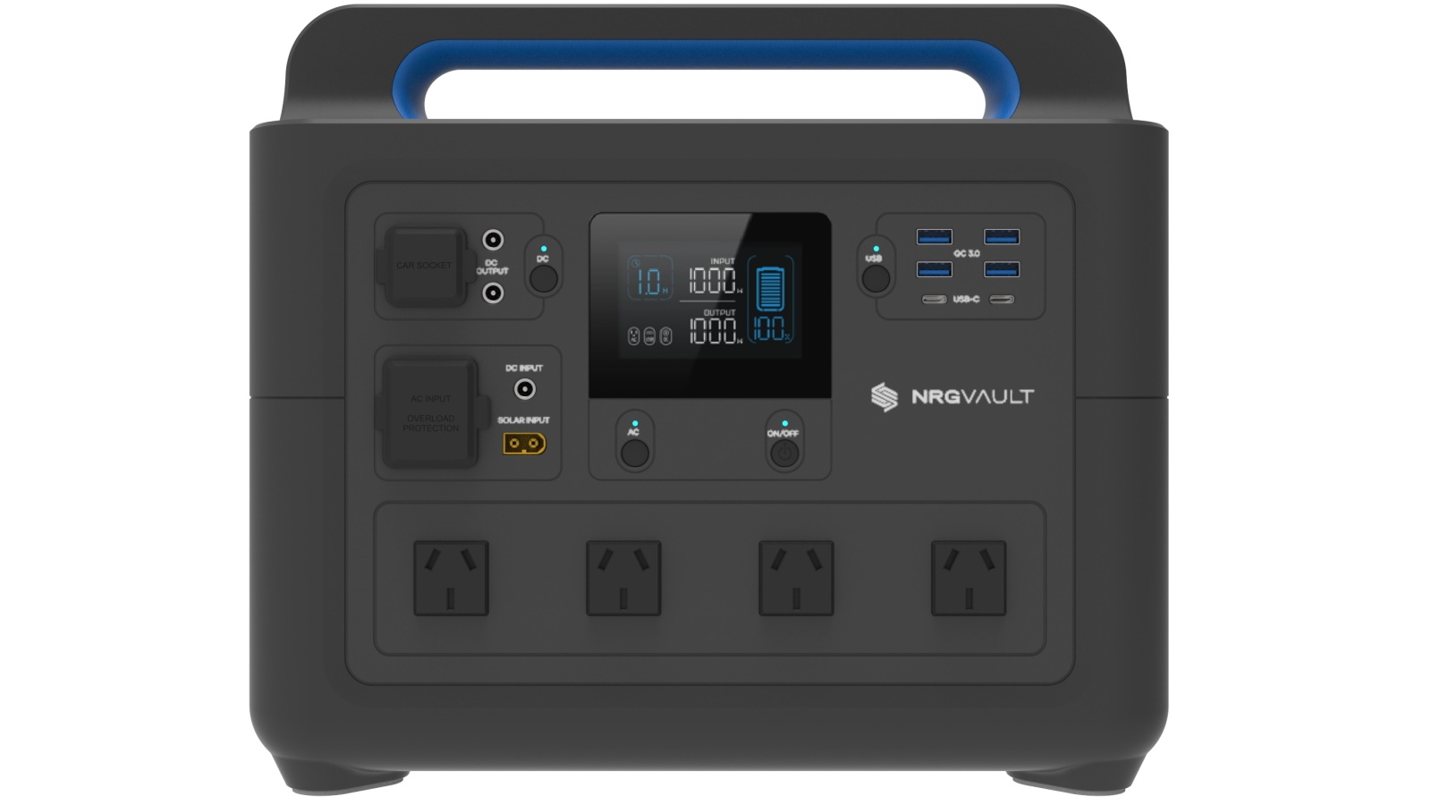 NRGVault PV1500 Portable Power Station 1500W