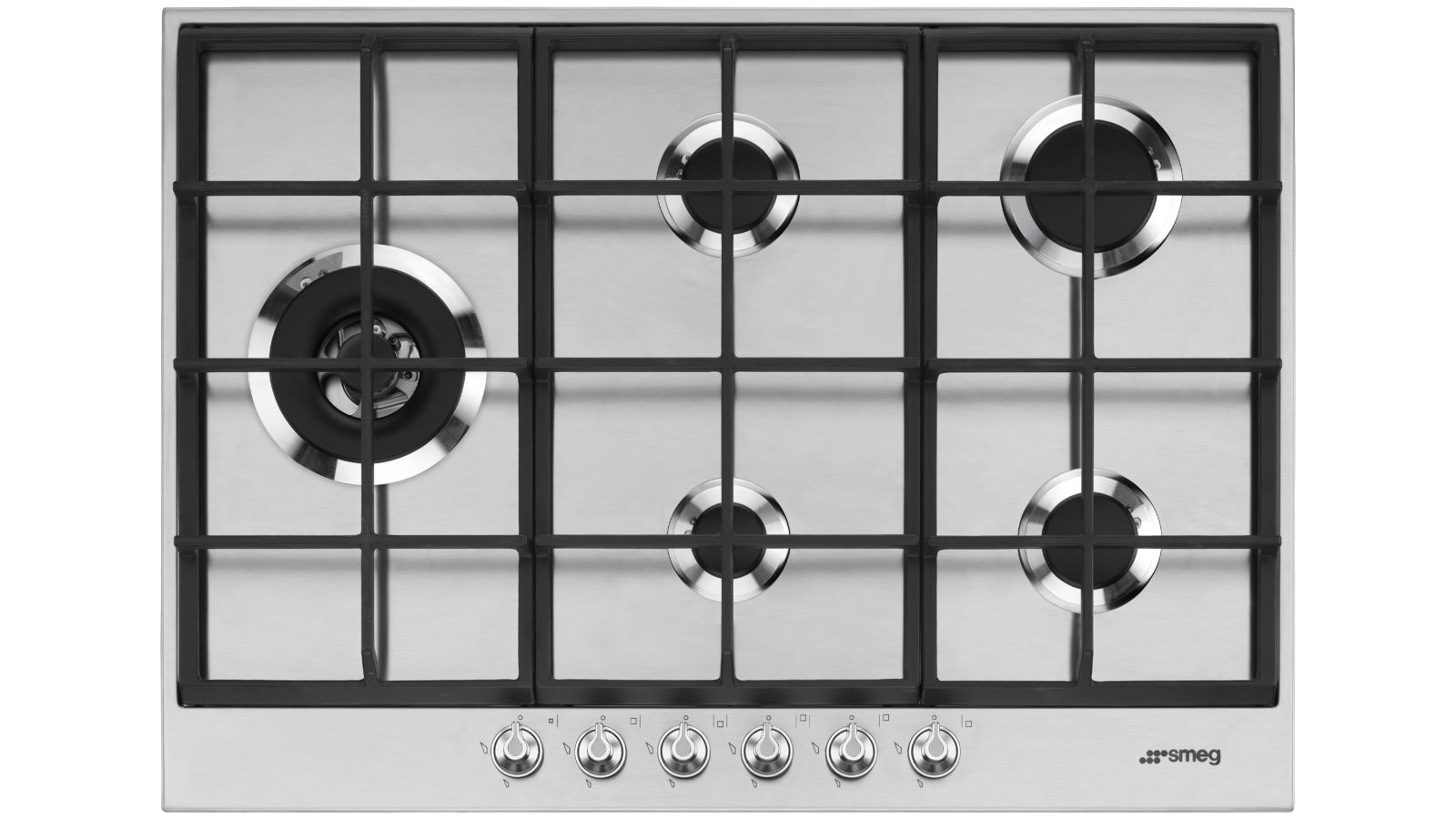 Smeg 720mm Linea 5 Burner Gas Cooktop | Harvey Norman Smeg 720mm Linea 5 Burner Gas Cooktop | Harvey Norman