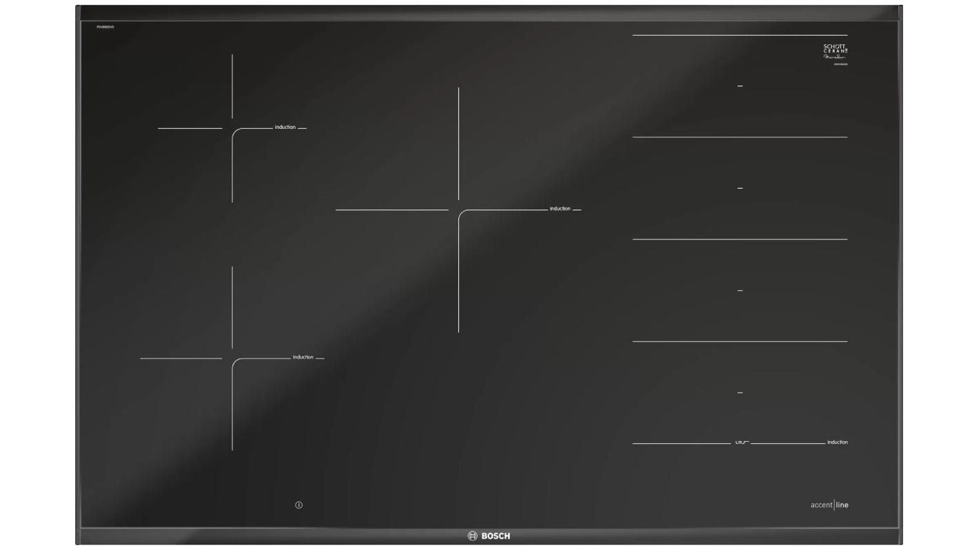 Bosch 800mm Accentline 5 Zone Flex Induction Cooktop Harvey Norman