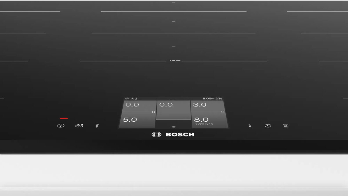 Bosch 900mm Accentline 5 Zone Flex Induction Cooktop Harvey Norman