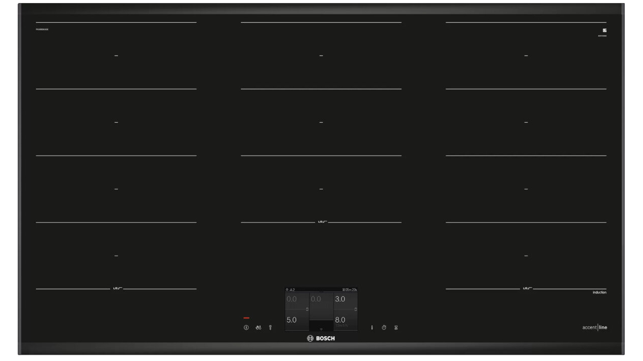 Bosch 900mm Accentline 5 Zone Flex Induction Cooktop Harvey Norman
