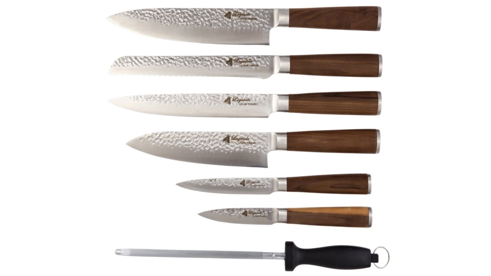 Laguiole By Louis Thiers 8 Piece Kitchen Knife Set with Magnetic Block