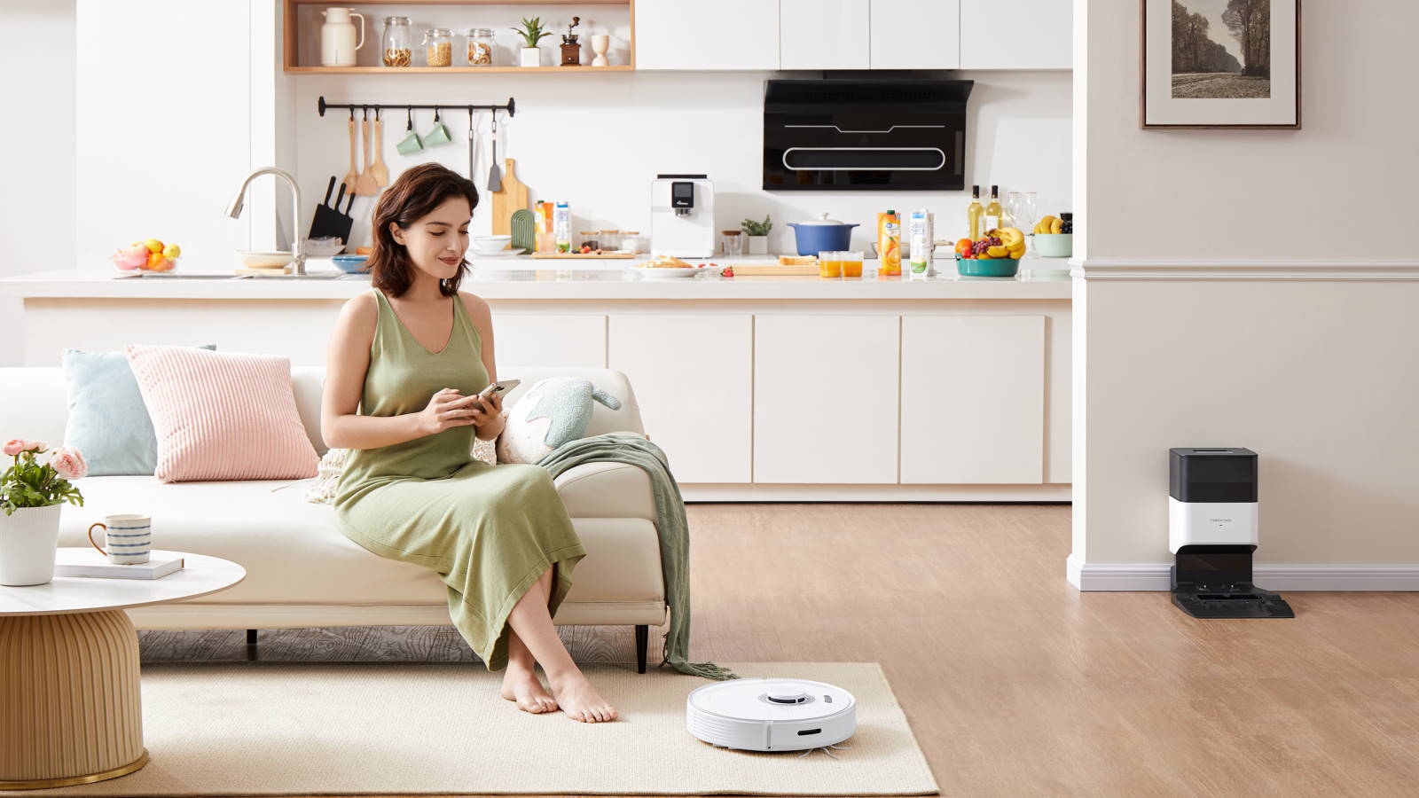 Roborock Q7 Max+ Robotic Vacuum and Mop Cleaner with AutoEmpty Dock