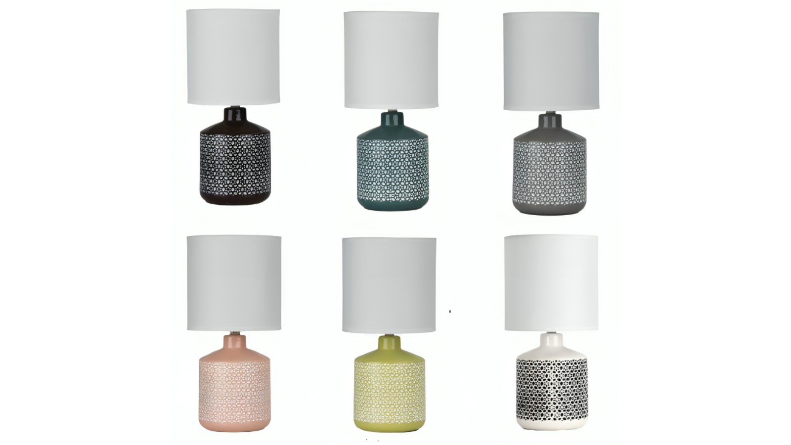 Oriel Lighting Celia Ceramic Table Lamp