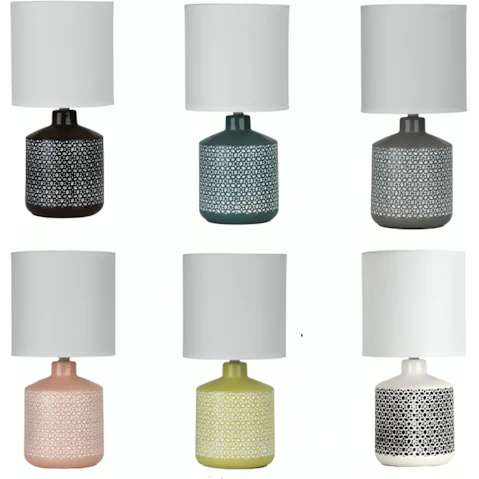 Oriel Lighting Celia Ceramic Table Lamp