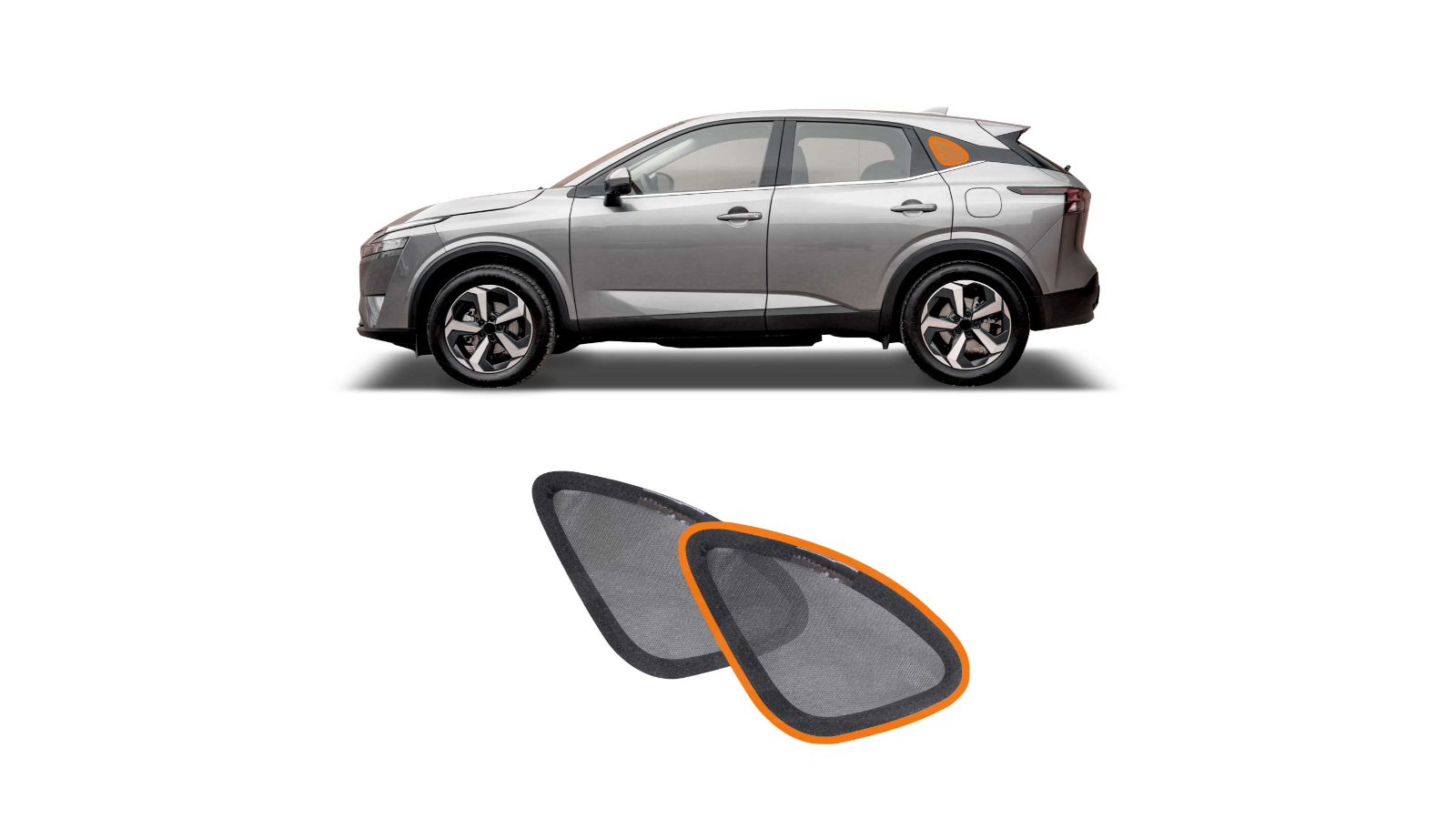 X-CAR Magnetic Blind Mesh Window Sun Shade for Nissan QASHQAI J12 Series 2022-2024