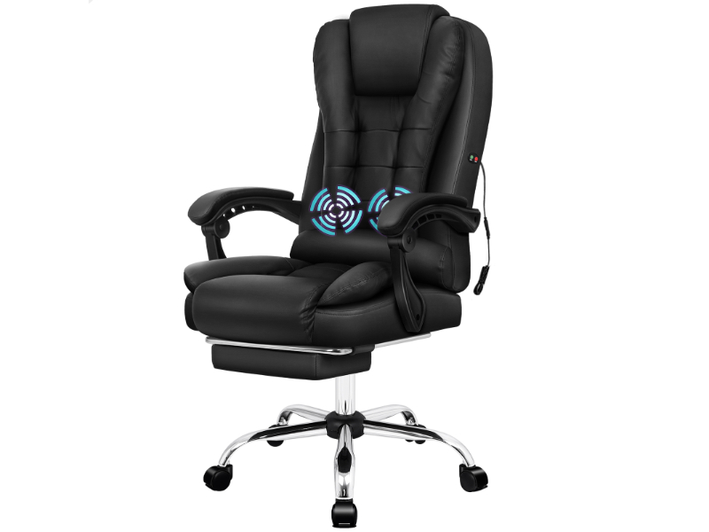 ALFORDSON Massage PU Office Chair - Black