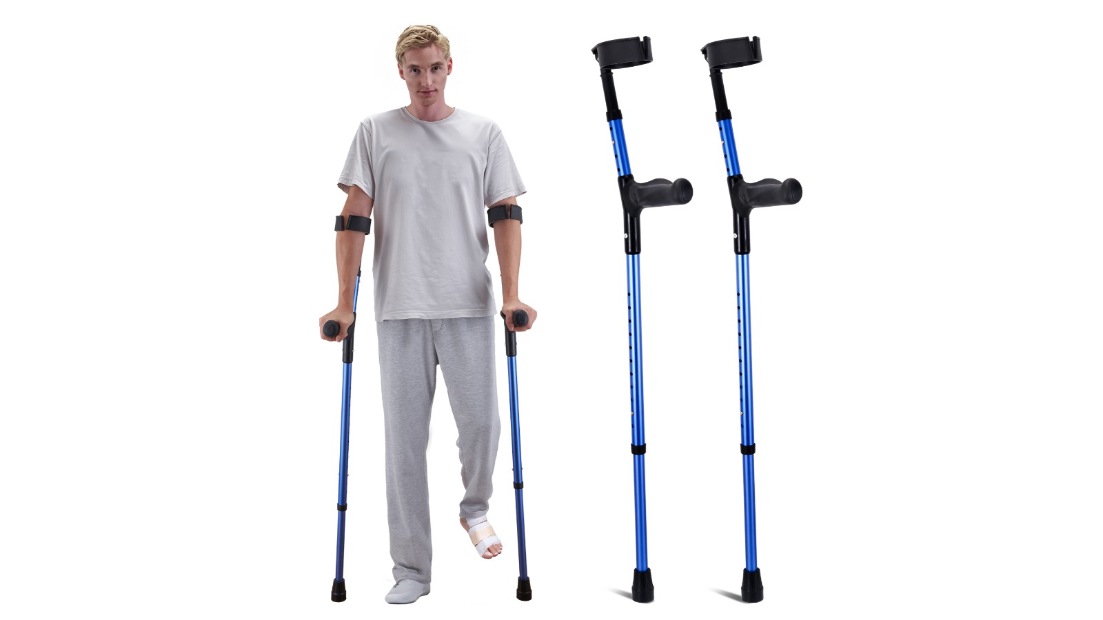 Vevor Aluminum Walking Crutches