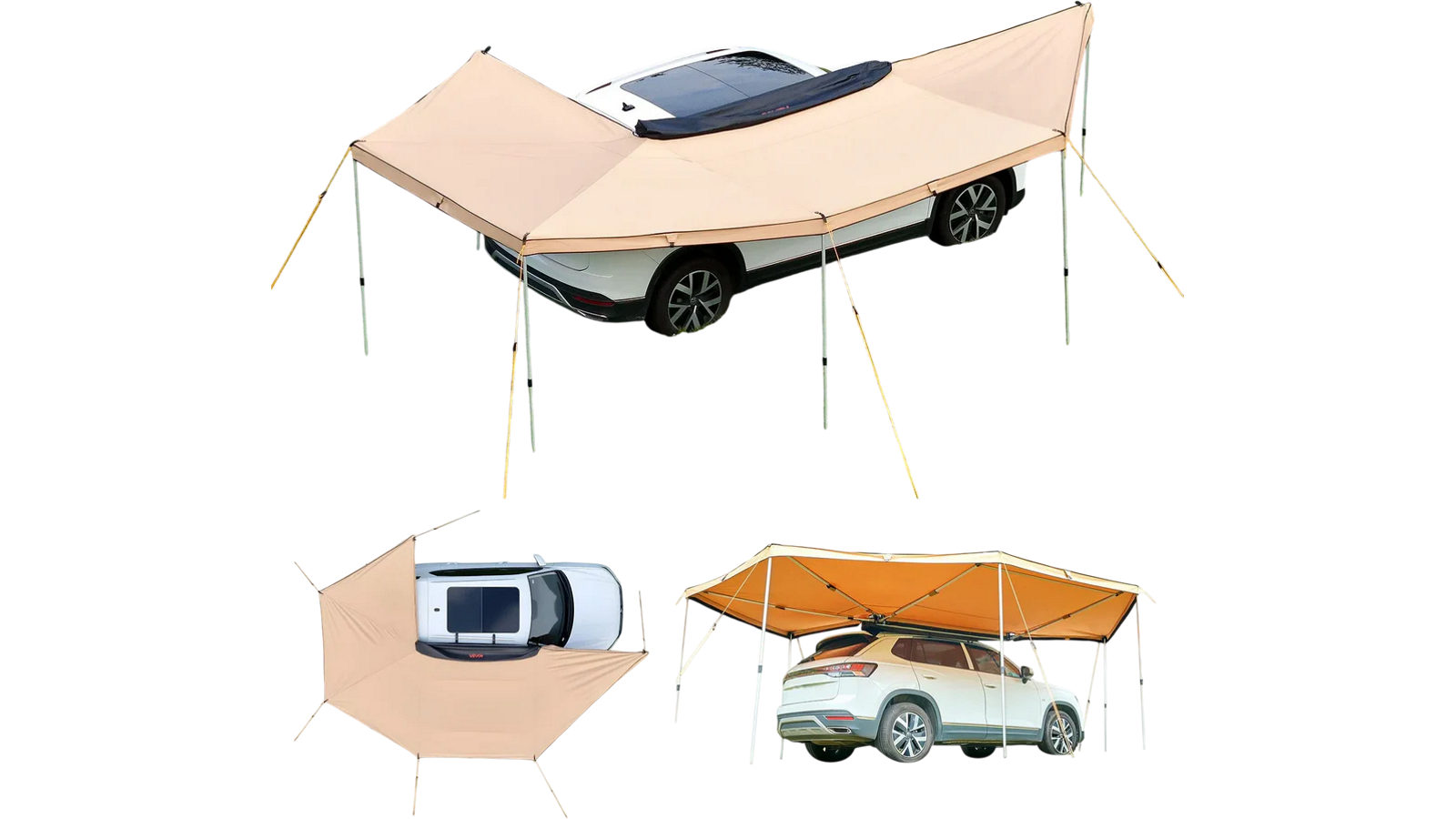 Vevor 270 Degree Awning 12.4m Waterproof UV50 Plus Driver Side Vehicle Awning