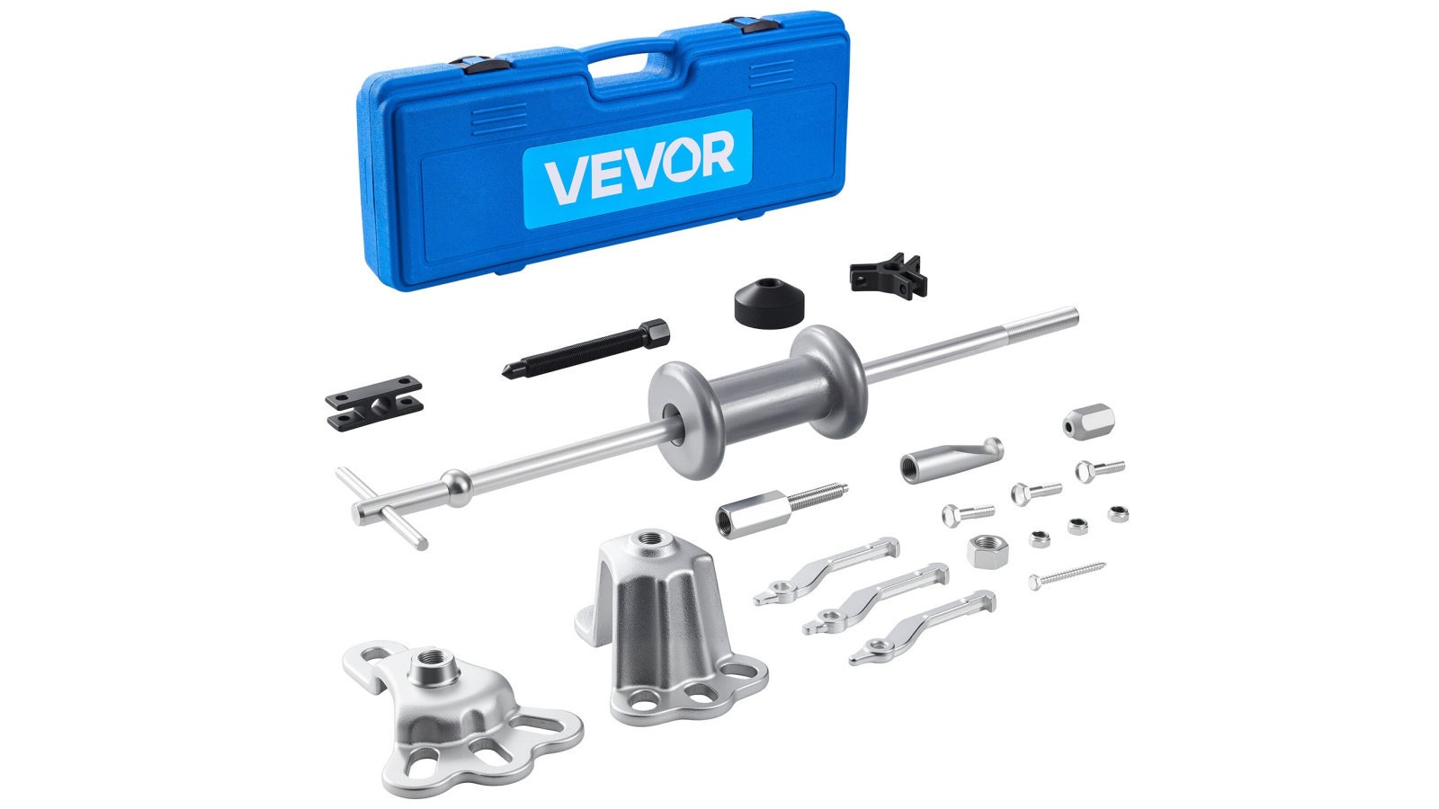 Vevor 15 Piece 9-Way Slide Hammer Puller Set Front Rear Wheel Hub Bearing Remover