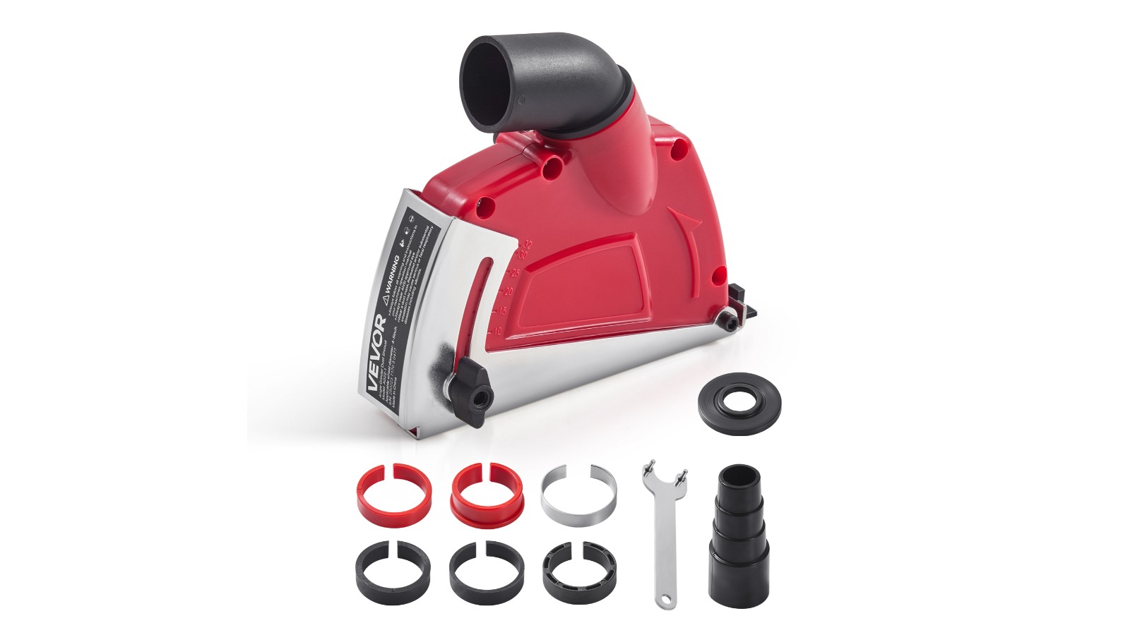 Vevor 12.5cm Cutting Dust Shroud Angle Grinder with 6-Clamping Washer
