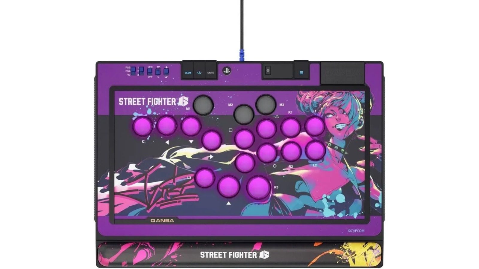 Qanba Street Fighter Juri PS5/PS4/PC Sapphire Arcade Controller
