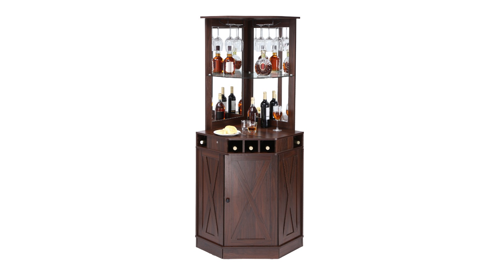 Vevor Industrial Wine Cabinet with Glass Holder