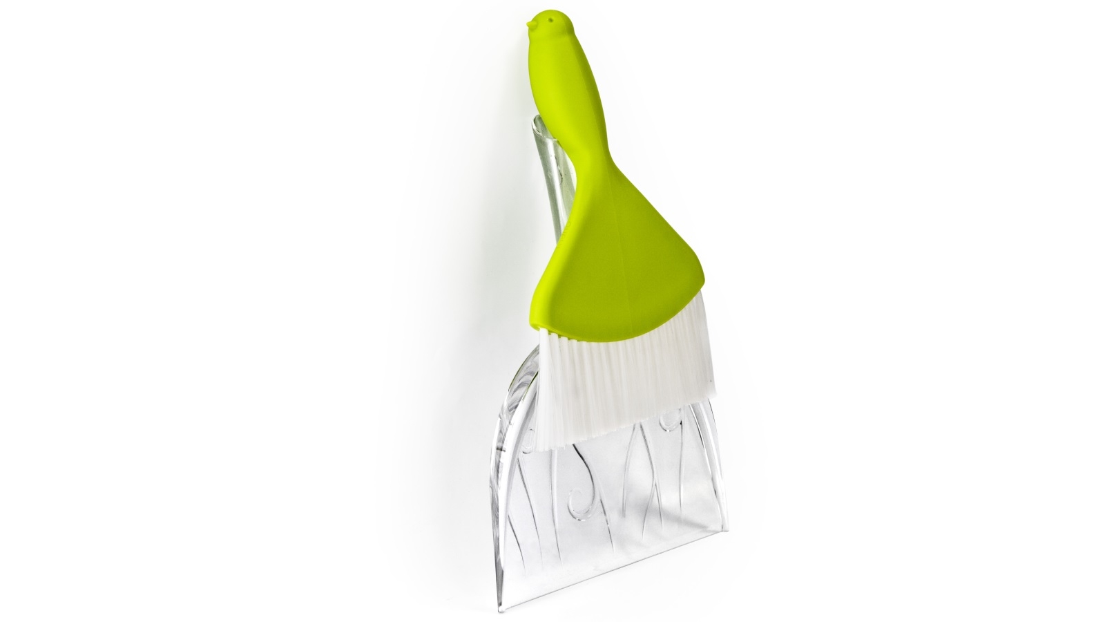 Qualy Sweepie Sparrow Broom and Dustpan - Green