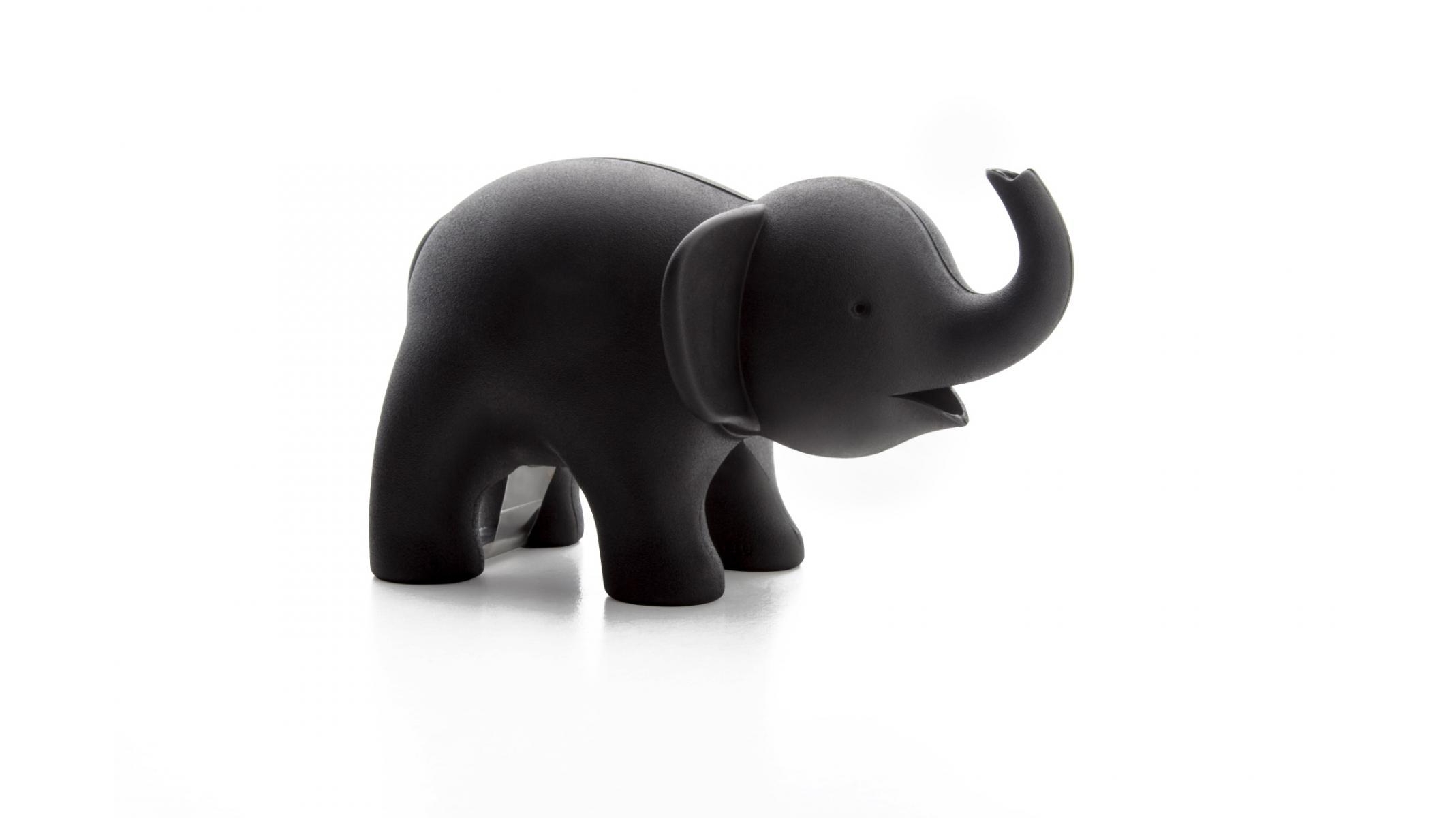 Qualy Elephant Tape Dispenser - Black