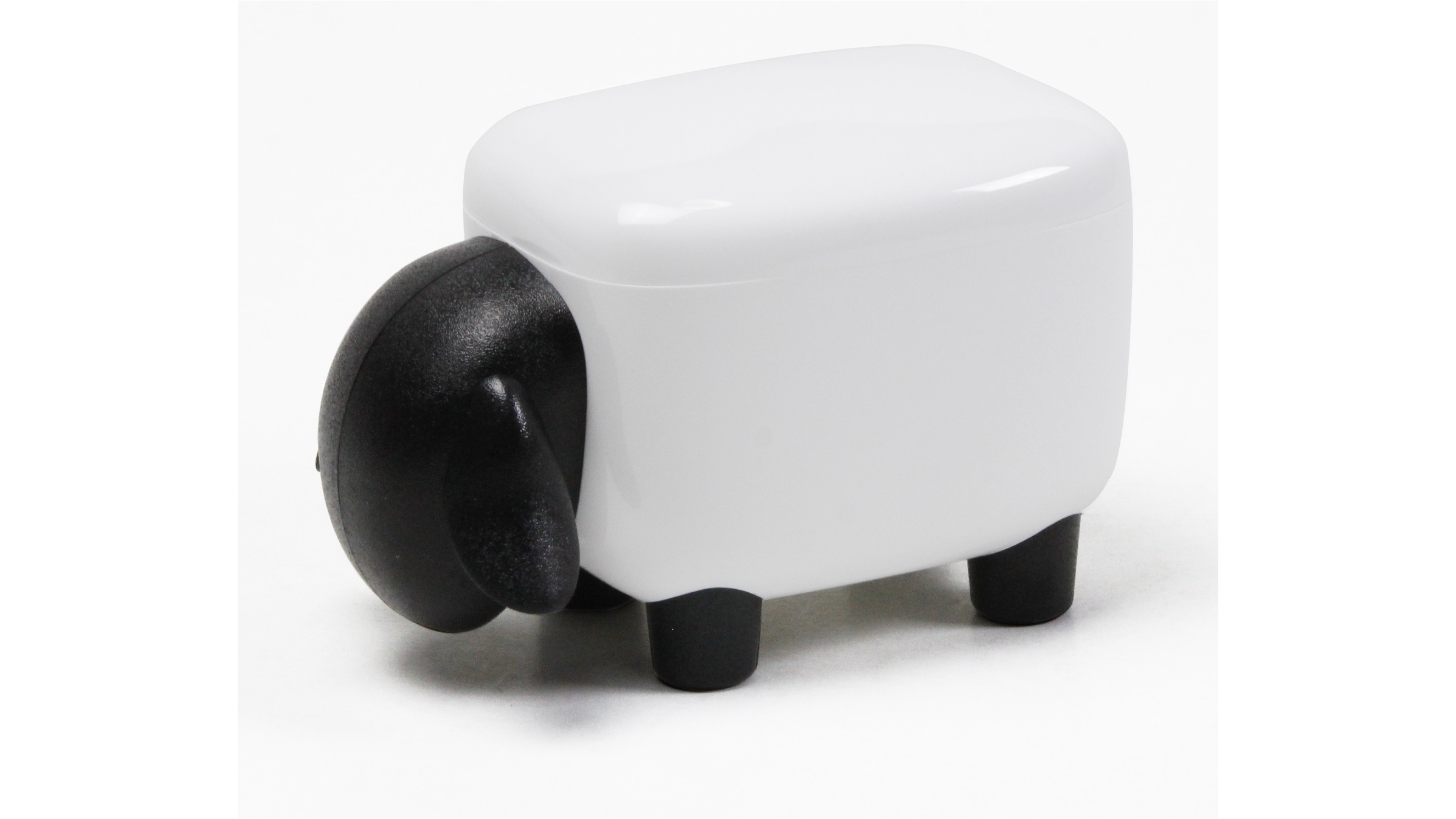 Qualy Sheepshape Container Jr. - White/Black