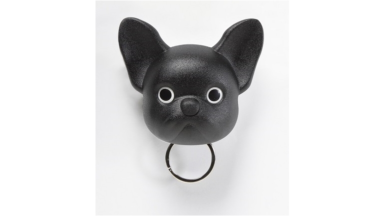 Qualy Frenchy Dog Key Holder - Black