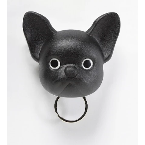 Qualy Frenchy Dog Key Holder - Black