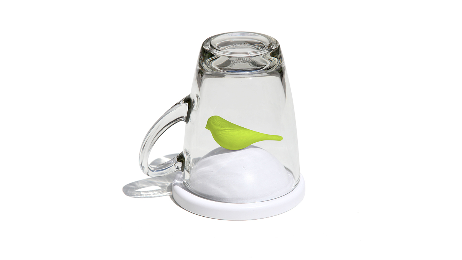 Qualy Sparrow White Mug - Green