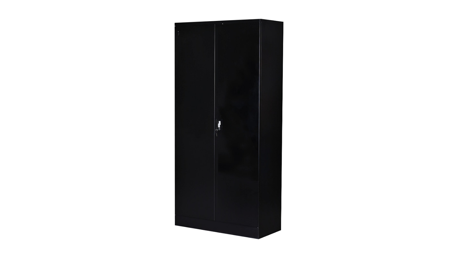 Serrano Two-Door 5 Shelves Storage Locker - Black