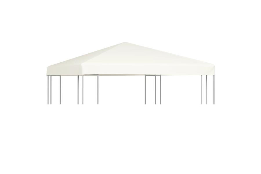 vidaXL Gazebo 3 x 3 Metre Top Cover - Cream White