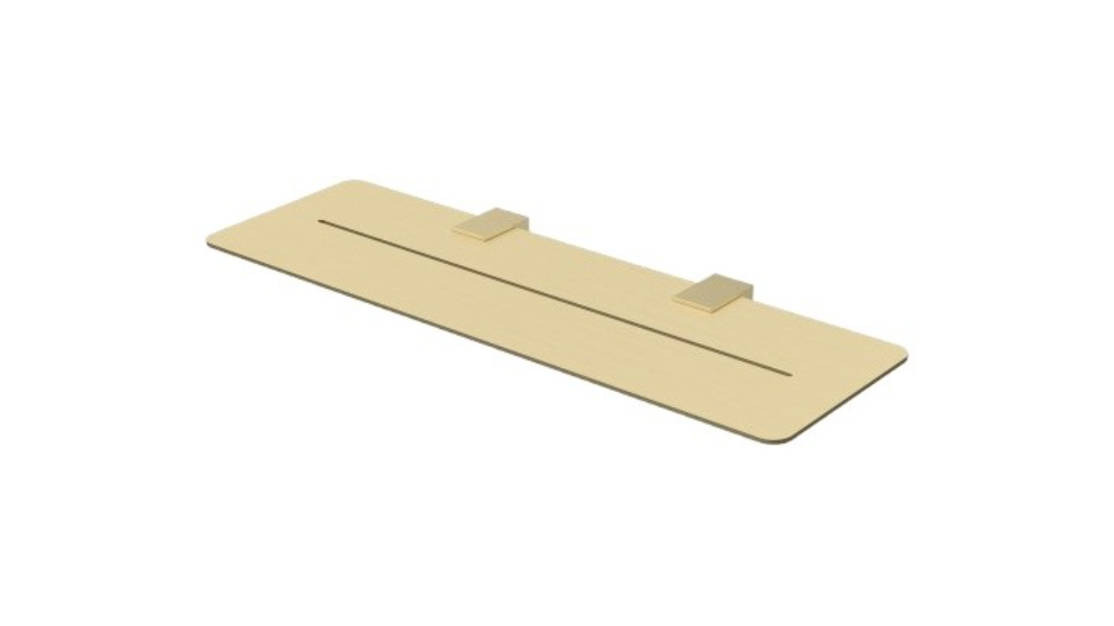 Parisi Quadro 350mm Shelf - Brushed Brass