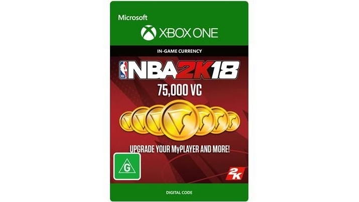 NBA 2K18 - 75k Voucher Card - Xbox One