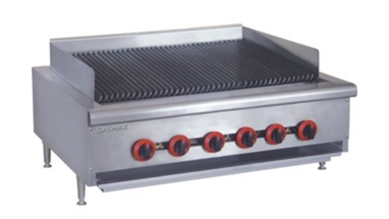 F.E.D QR-36E Commercial Natural Gas 6 Burner Char Grill Top