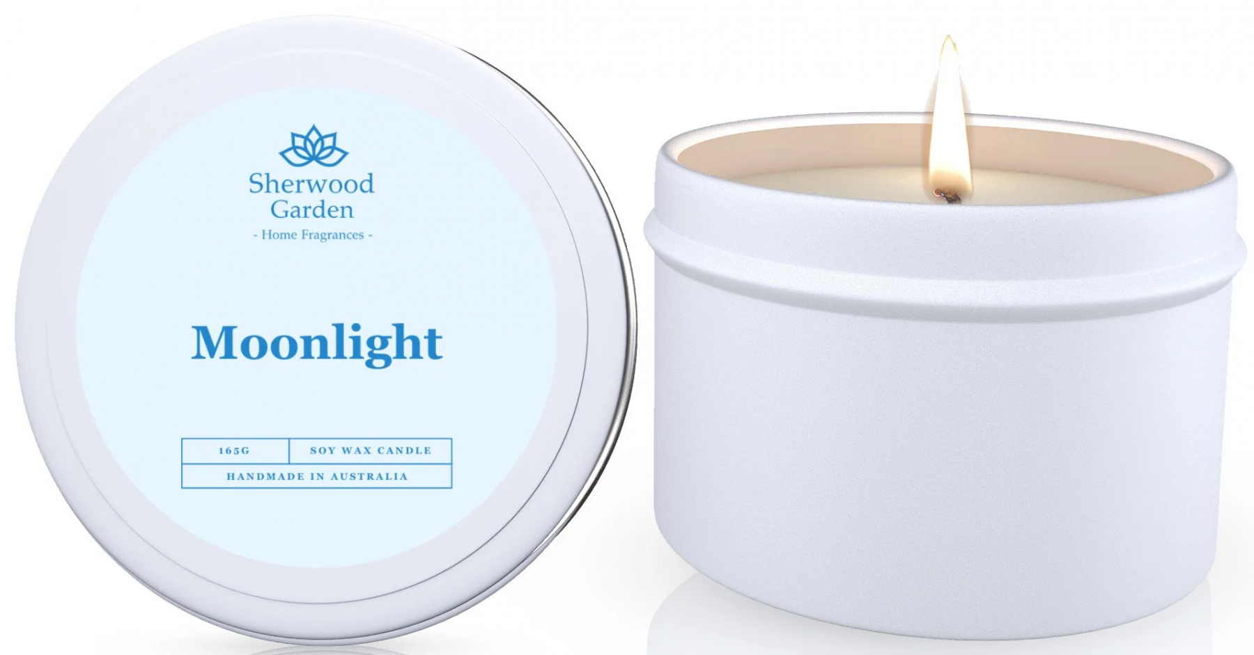Sherwood Garden Home Fragrances Moonlight Soy Candle Tin - 165g
