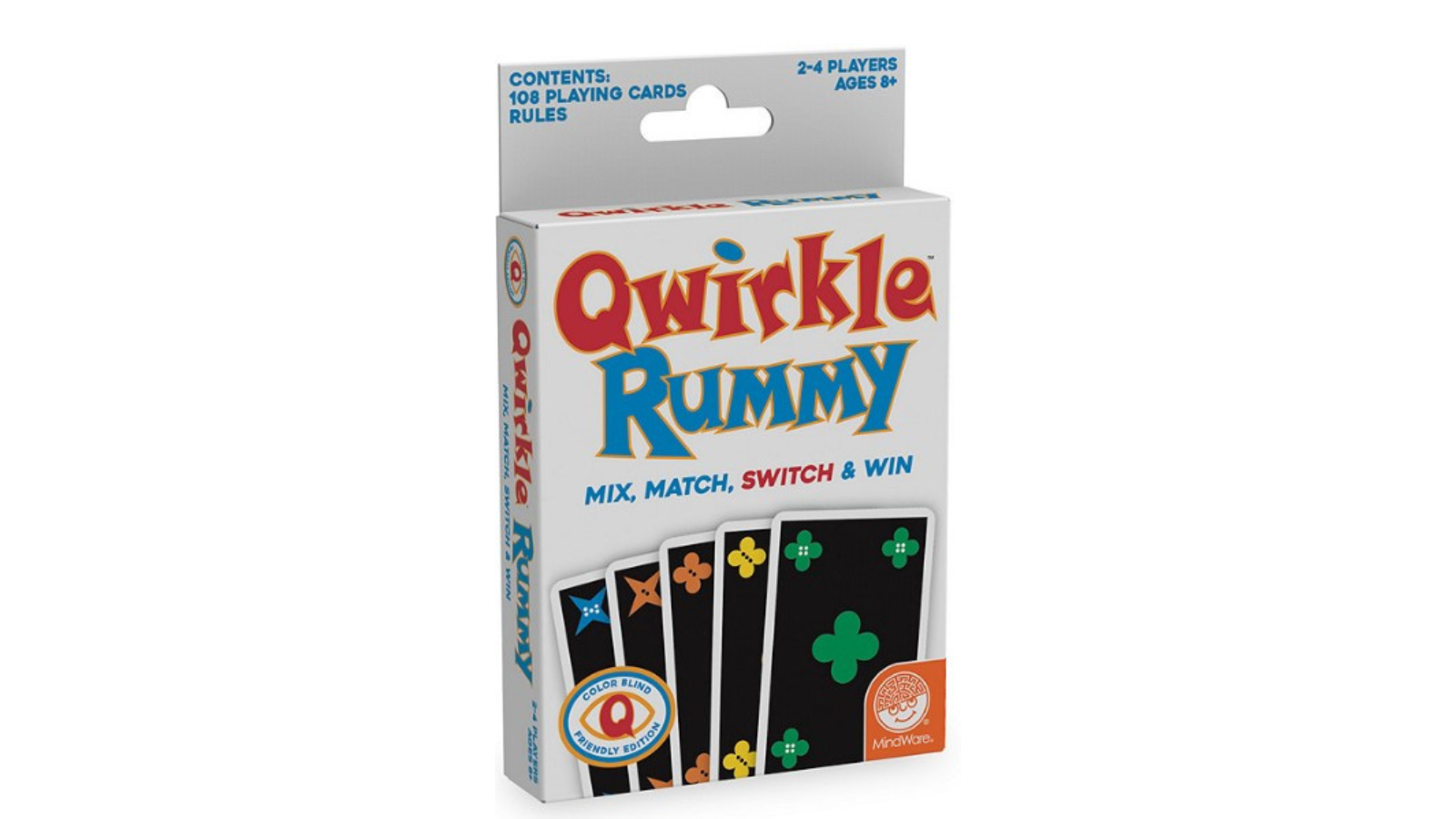 Asmodee Qwirkle Rummy Colour Blind Edition Board Game