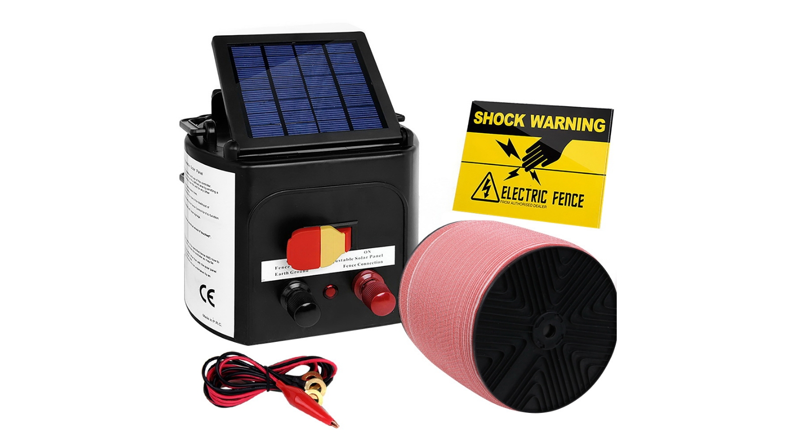 Giantz 3km Fence Energiser + 1.2km Tape