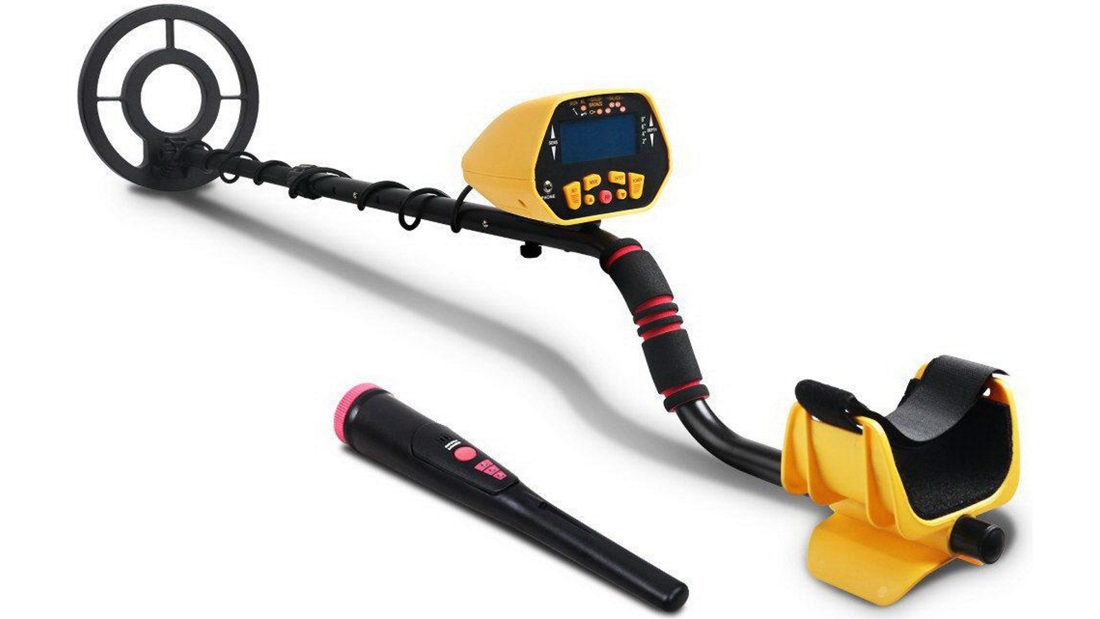 Metal Detector with Pinpointer 18cm - Yellow