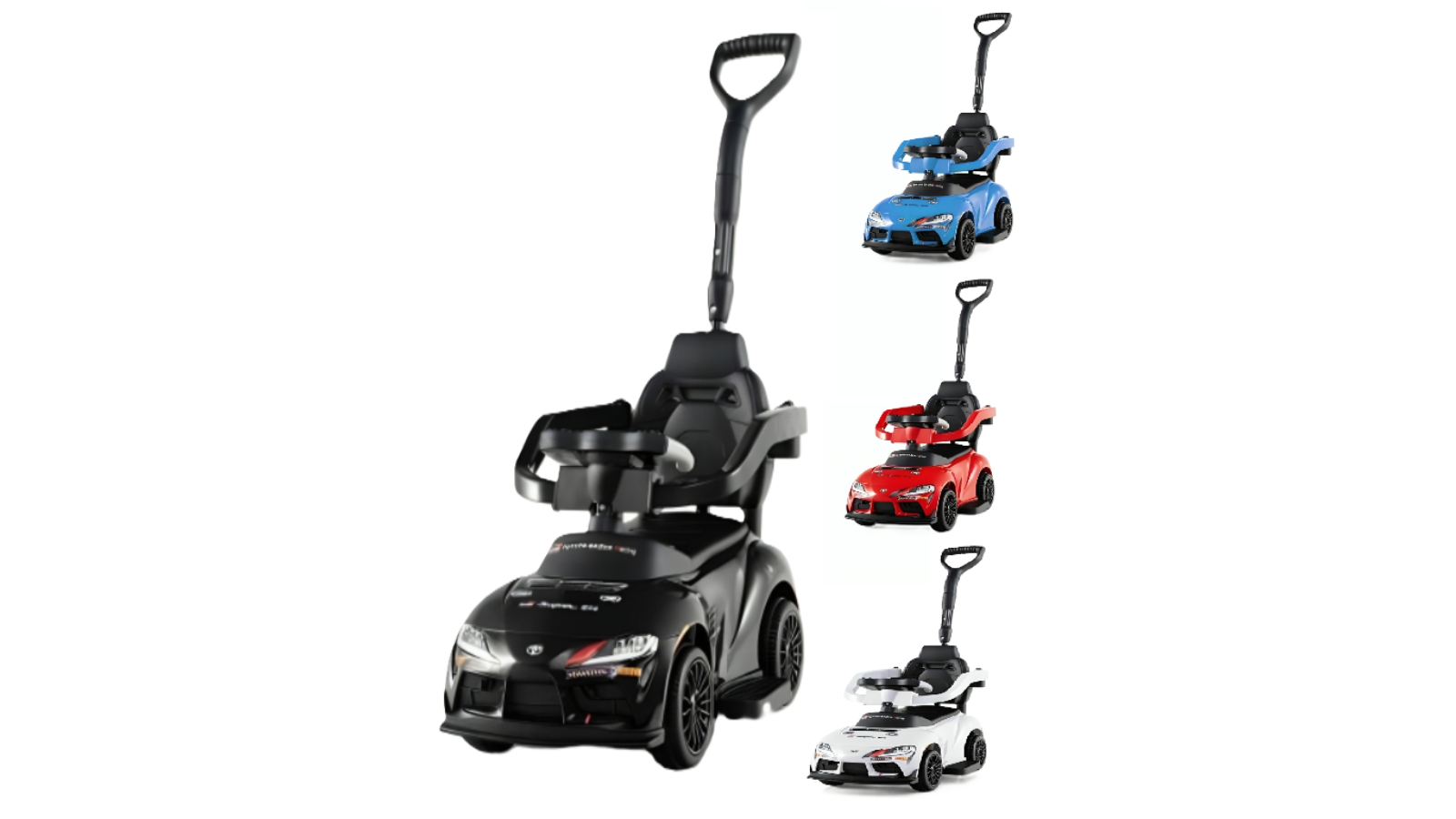 Costway 3-in-1 Ride-On Toyota Licensed Kid Push Car with Handle Guardrail