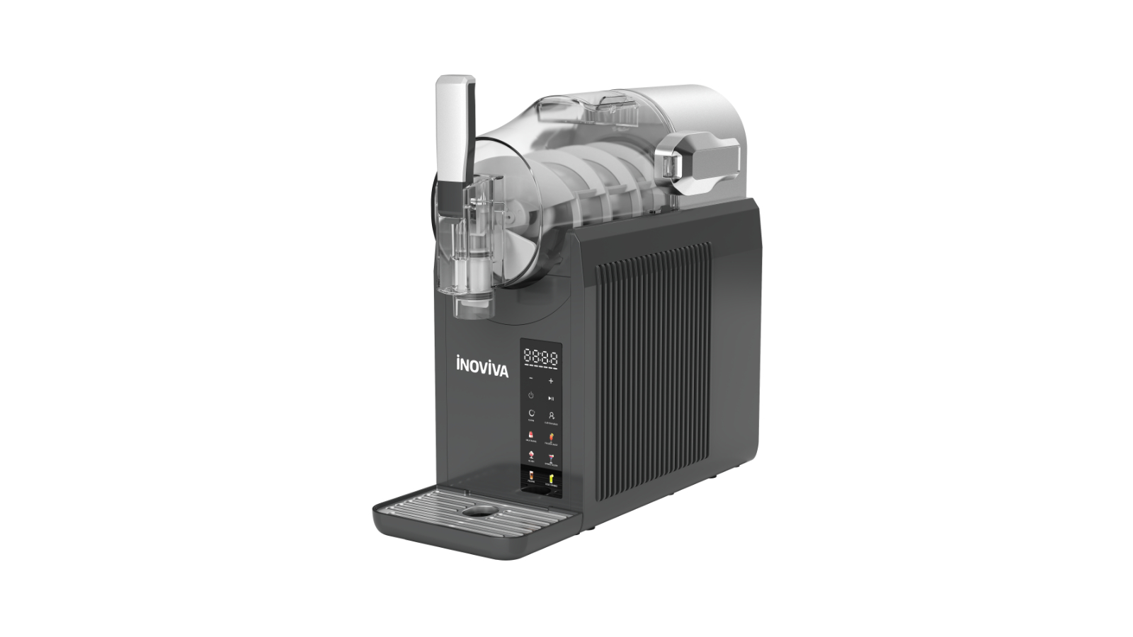 Inoviva S3.0 Premium Frozen Slushie Machine - Silver/Gray