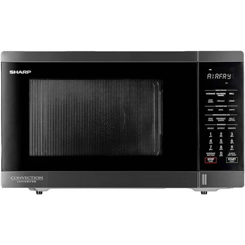 Sharp 32L Inverter Airfry Convection Microwave Oven - Black Stainless Steel