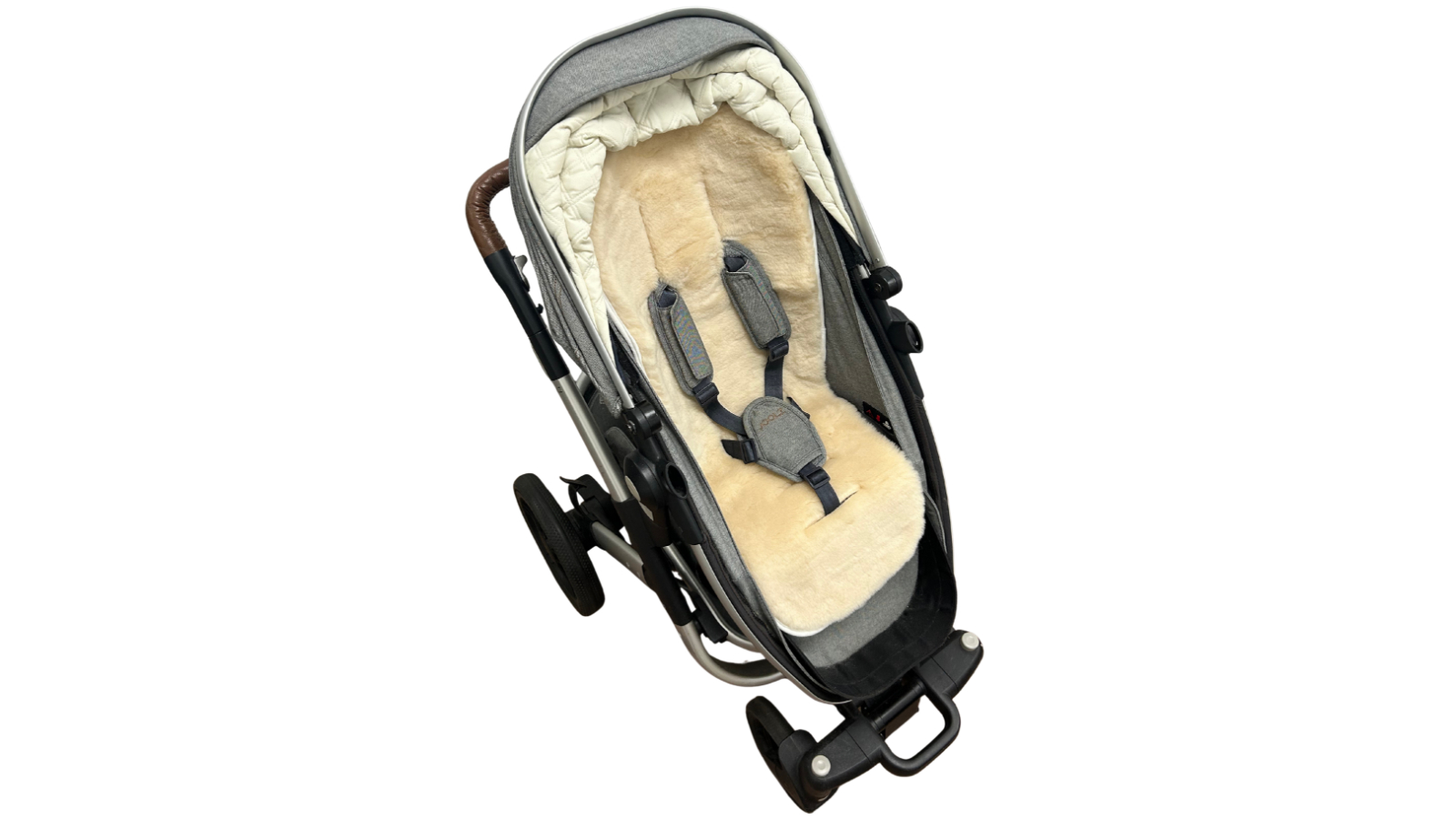 Naturally Sheepskins Woven Wool Pram Liner - Natural